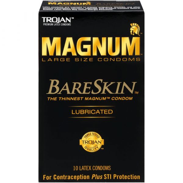Trojan Magnum Bareskin Large Condoms 10 Pack